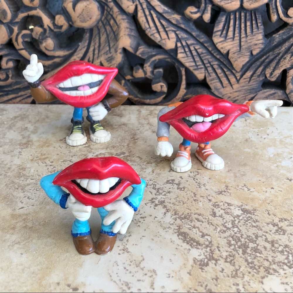 3 Vintage 1989 General Foods Applesauce Figurines
